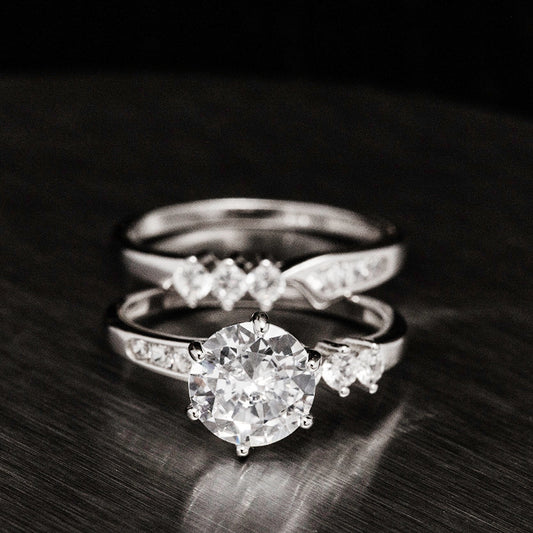 Asymmetrical Twist Ring Set
