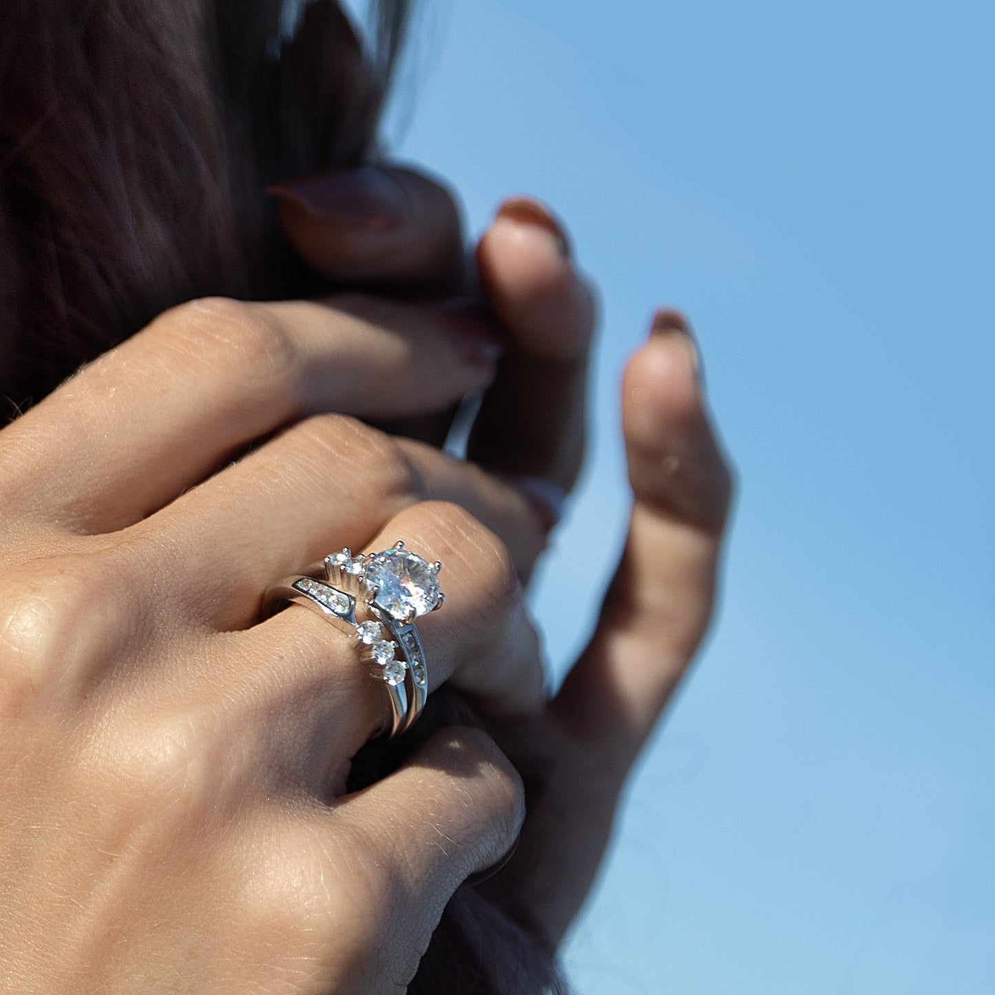 Asymmetrical Twist Ring Set