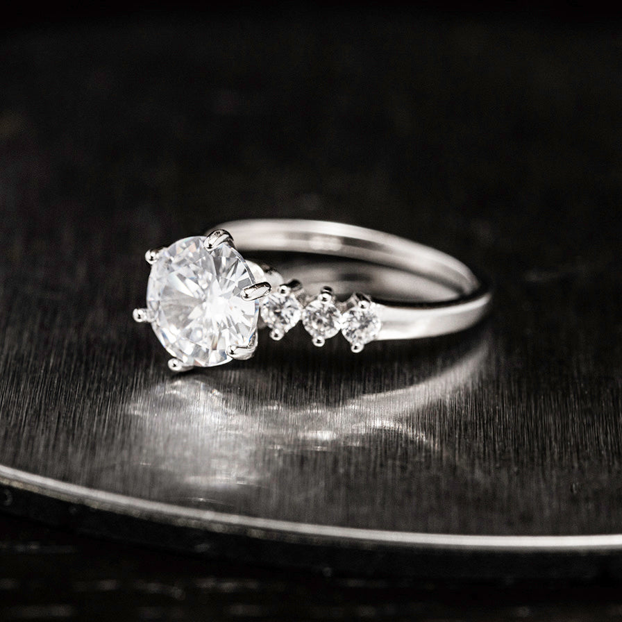 Asymmetrical Twist Ring Set