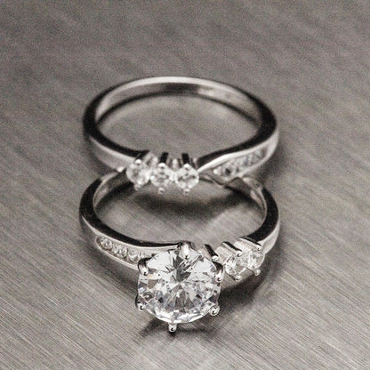 Asymmetrical Twist Ring Set